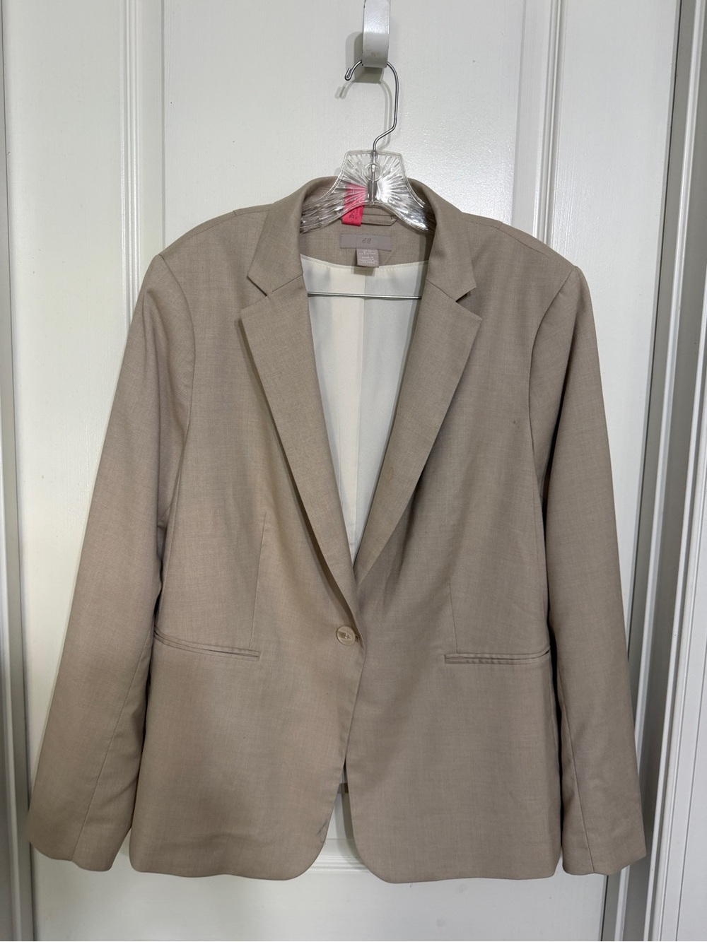 H&M Beige Single-Button Blazer